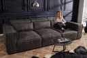 riess-ambiente 3-Sitzer Sofa BOSSA NOVA antik dunkelgrau Modern Bild 2