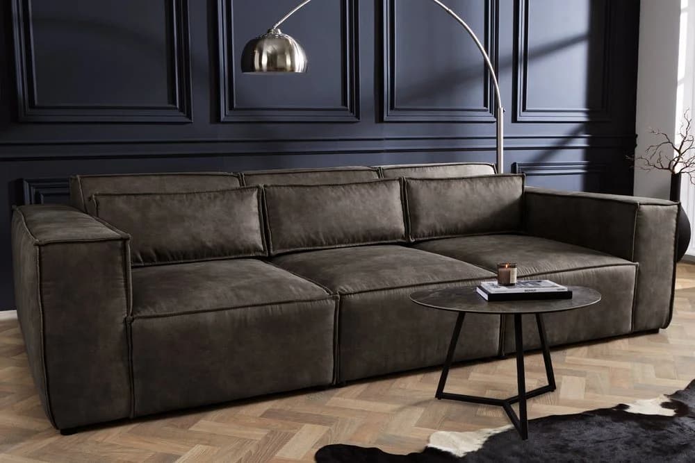 riess-ambiente 3-Sitzer Sofa BOSSA NOVA antik dunkelgrau Modern - Bild 3