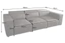 riess-ambiente 3-Sitzer Sofa BOSSA NOVA antik dunkelgrau Modern Bild 5