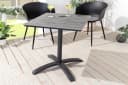 riess-ambiente Gartentisch DESIGNO 70cm Schwarz/Grau WPC Aluminium Bild 1