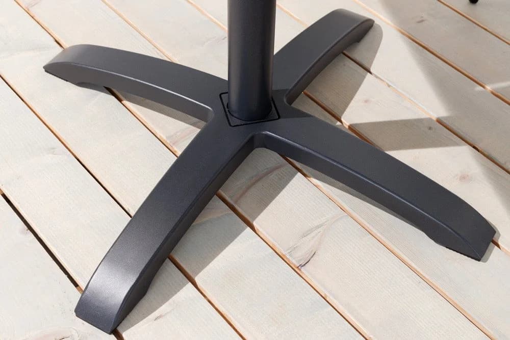 riess-ambiente Gartentisch DESIGNO 70cm Schwarz/Grau WPC Aluminium - Bild 5
