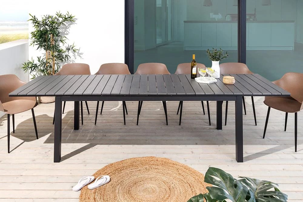 riess-ambiente Gartentisch DESIGNO Grau Aluminium Ausziehbar - Bild 2