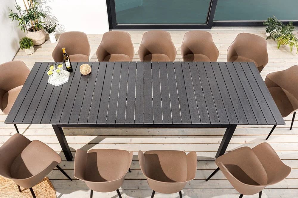 riess-ambiente Gartentisch DESIGNO Grau Aluminium Ausziehbar - Bild 5
