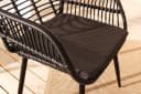 riess-ambiente Balkonset PARIS 3-tlg. Schwarz Grau Polyrattan Bild 1
