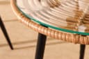 riess-ambiente Balkonset PARIS 3-tlg. Braun Polyrattan Bistro-Set mit Kissen Bild 5