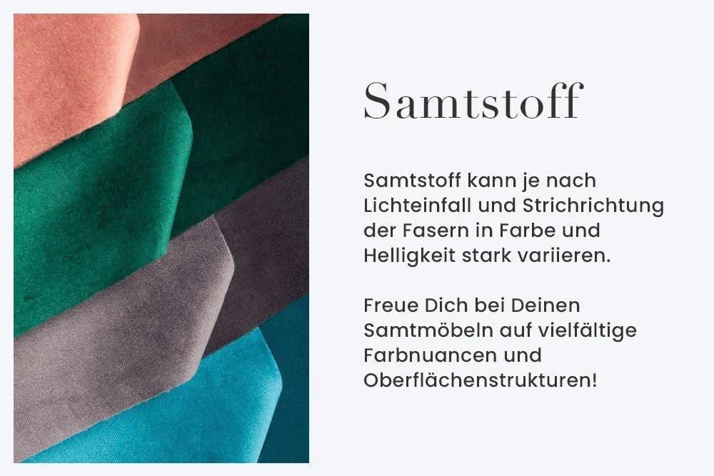 riess-ambiente Sofa NOBLESSE 225cm Grau Schwarz Samt Retro - Bild 5