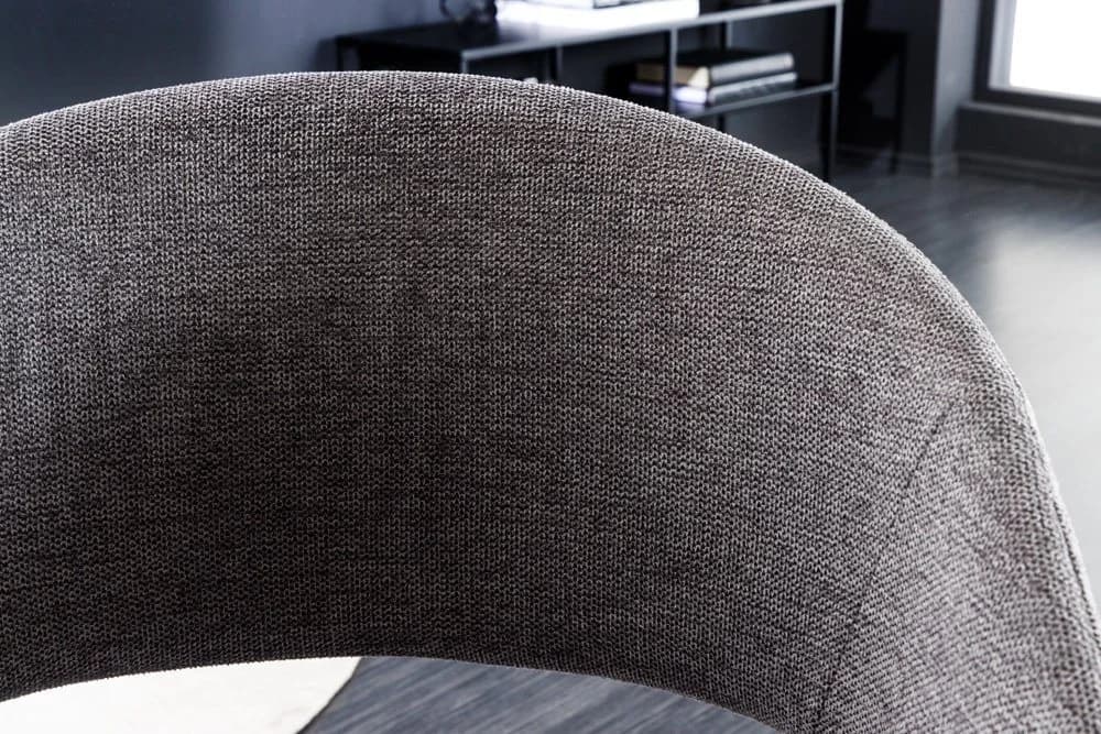 riess-ambiente Stuhl NORDIC STAR Grau Strukturstoff Massivholz Armlehne - Bild 5