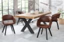 riess-ambiente Polsterstuhl NORDIC STAR antik braun mit Armlehne Bild 2