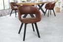 riess-ambiente Polsterstuhl NORDIC STAR antik braun mit Armlehne Bild 3