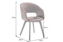 riess-ambiente Polsterstuhl NORDIC STAR antik braun mit Armlehne Bild 5
