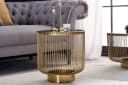 riess-ambiente Beistelltisch VARIATION Ø50cm Gold/Schwarz Glas Metall Bild 2