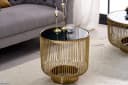 riess-ambiente Beistelltisch VARIATION Ø50cm Gold/Schwarz Glas Metall Bild 3