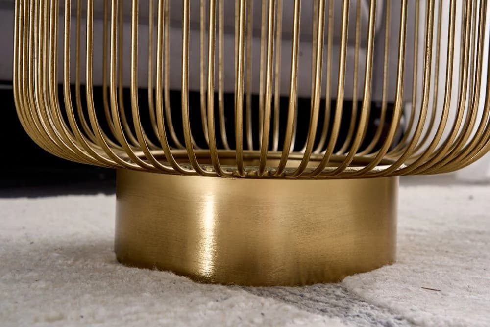 riess-ambiente Beistelltisch VARIATION Ø50cm Gold/Schwarz Glas Metall - Bild 5