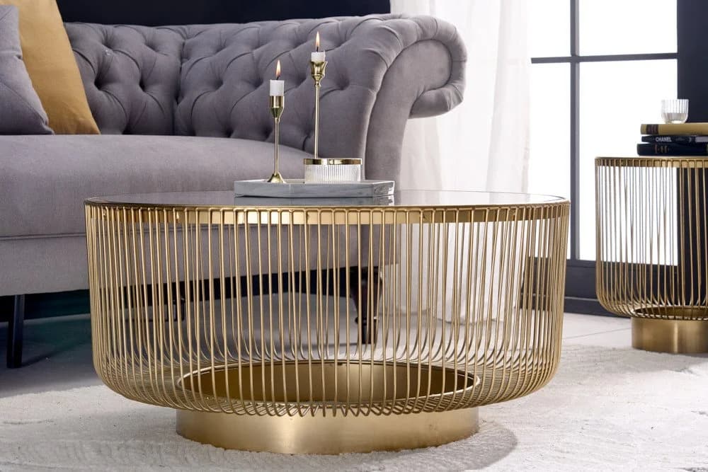 riess-ambiente Couchtisch VARIATION Gold Schwarz Glas - Bild 2