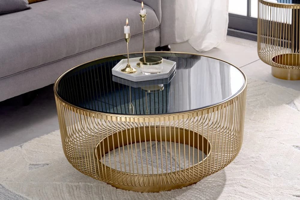 riess-ambiente Couchtisch VARIATION Gold Schwarz Glas - Bild 3