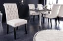 riess-ambiente Polsterstuhl CASTLE Beige Chesterfield Design Bild 1