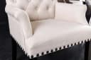 riess-ambiente Armlehnstuhl CASTLE Beige Chesterfield Holzbeine Bild 4