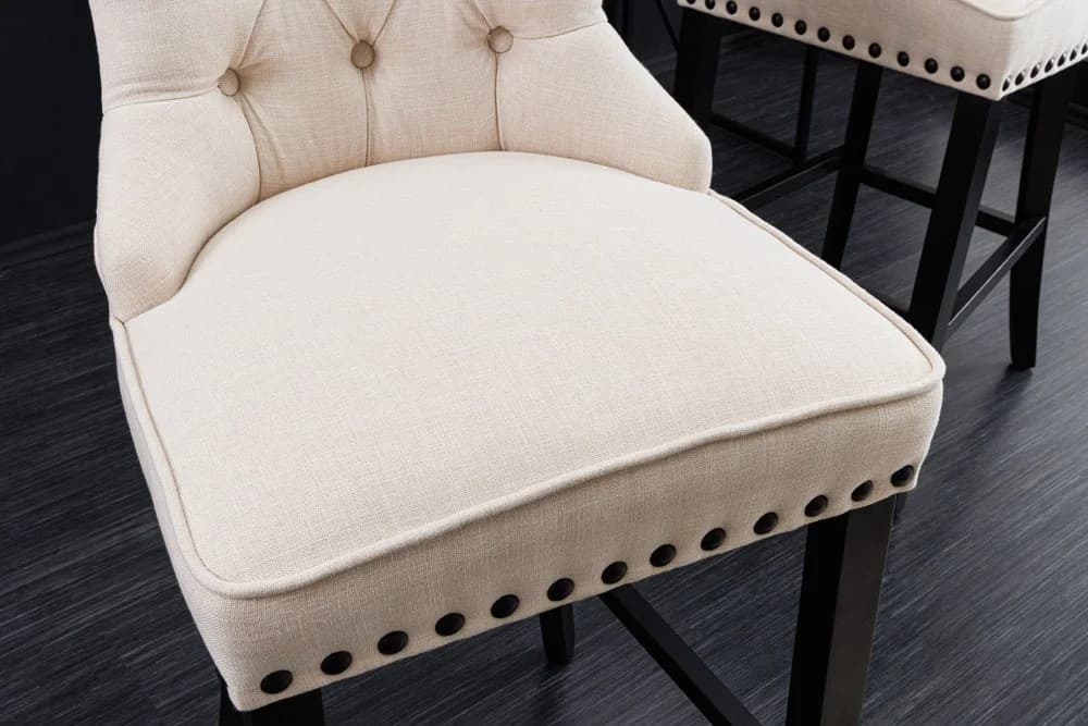 riess-ambiente Barhocker CASTLE Beige Schwarz Landhausstil - Bild 4