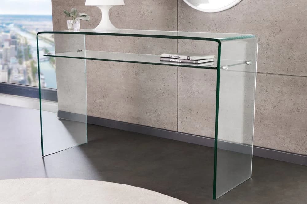 riess-ambiente Konsolentisch FANTOME 100cm Glas Transparent