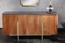 riess-ambiente Sideboard GATSBY 160cm Braun/Grau/Gold Retro Design Bild 1