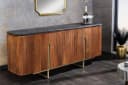 riess-ambiente Sideboard GATSBY 160cm Braun/Grau/Gold Retro Design Bild 2