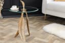 riess-ambiente Beistelltisch FEATHER 65cm Gold Handarbeit Bild 1