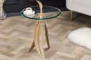 riess-ambiente Beistelltisch FEATHER 65cm Gold Handarbeit Bild 4