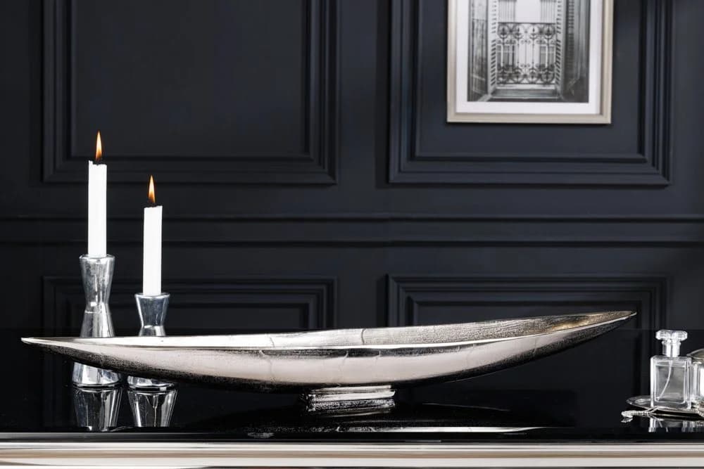 riess-ambiente Dekoschale SILVER LEAF 80cm silber - Bild 4