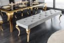 riess-ambiente Sitzbank MODERN BAROCK Grau Samt Gold Bild 3