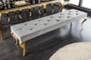 riess-ambiente Sitzbank MODERN BAROCK Grau Samt Gold Bild 4