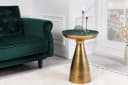 riess-ambiente Beistelltisch ELEMENTS 60cm Gold Grün Marmor Bild 1