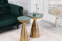 riess-ambiente Beistelltisch ELEMENTS 60cm Gold Grün Marmor Bild 4