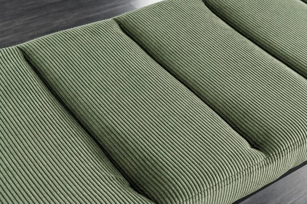 riess-ambiente Sitzbank PETIT BEAUTÉ 80cm Grün Schwarz Cord Metall - Bild 5