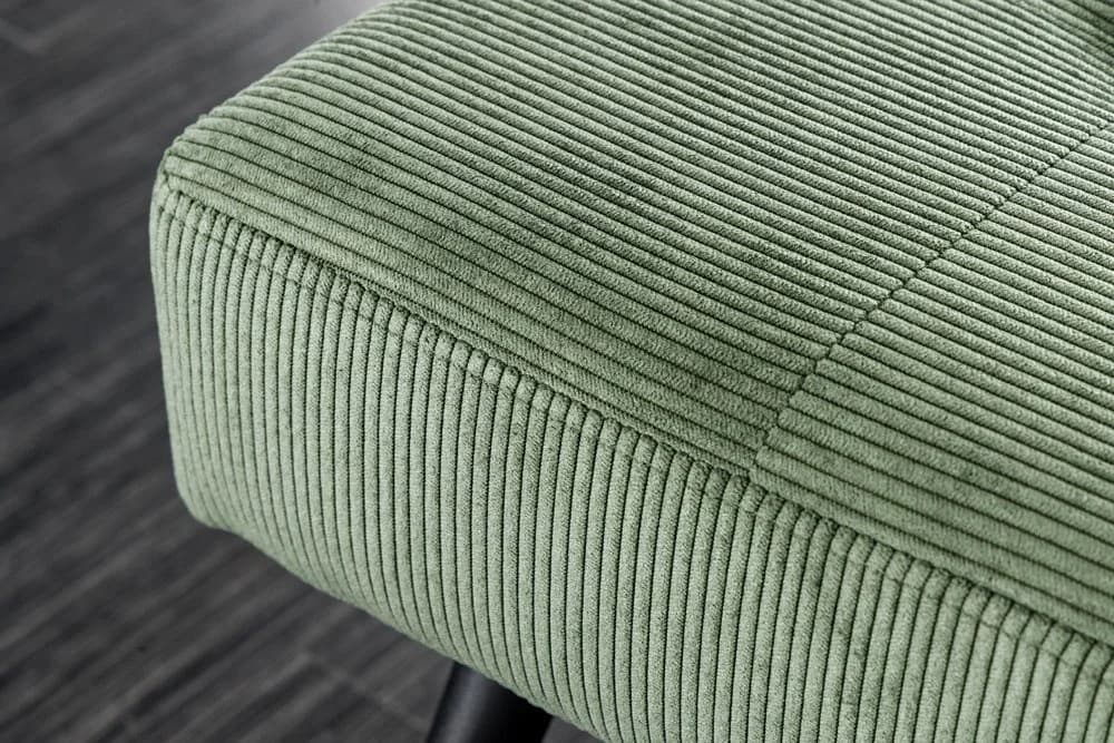riess-ambiente Sitzbank BOUTIQUE 100cm Grün Schwarz Cord Metallbeine - Bild 4