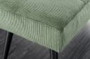 riess-ambiente Sitzbank BOUTIQUE 100cm Grün Schwarz Cord Metallbeine Bild 5