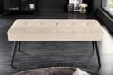 riess-ambiente Sitzbank BOUTIQUE 100cm Champagner Samt Schwarz Metallbeine Bild 2