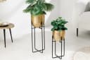 riess-ambiente Übertopf UNIT 70/50cm Gold Hammerschlag-Design Bild 1
