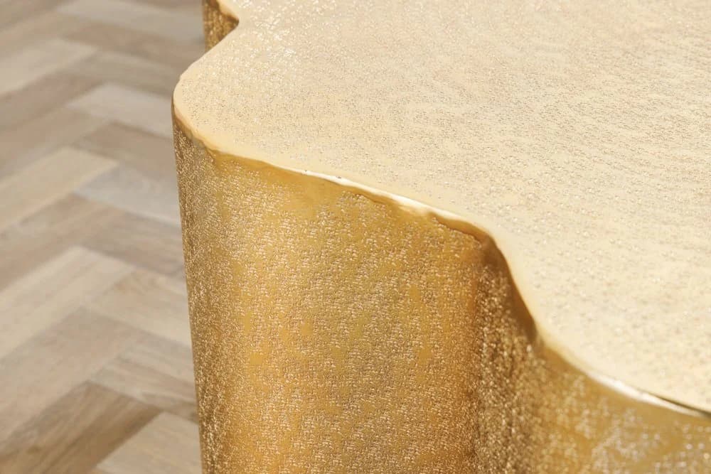 riess-ambiente Couchtisch ORGANIC ORIENT 75cm gold Handarbeit - Bild 5
