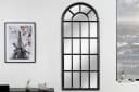riess-ambiente Wandspiegel CASTILLO 140cm Schwarz Pinienholz Fenster-Design Bild 2