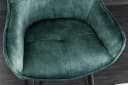 riess-ambiente Barhocker EUPHORIA petrol/schwarz Samt mit Lehne Bild 4