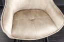 riess-ambiente Barhocker EUPHORIA Samt champagner greige/schwarz mit Lehne Bild 4