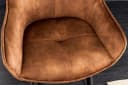 riess-ambiente Barhocker EUPHORIA Rostbraun Schwarz Samt Metallbeine mit Lehne Bild 4