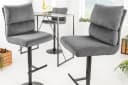 riess-ambiente Barhocker COMFORT grau/schwarz höhenverstellbar drehbar Bild 2