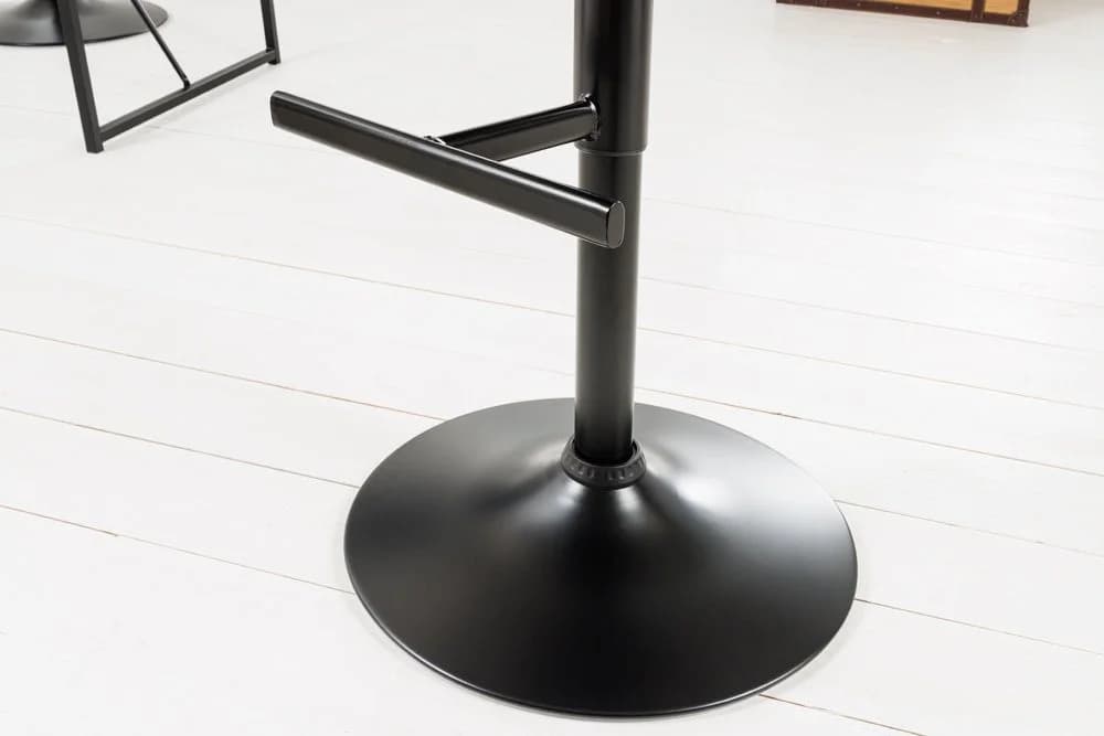 riess-ambiente Barhocker COMFORT grau/schwarz höhenverstellbar drehbar - Bild 5