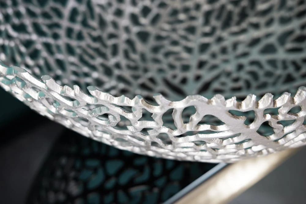riess-ambiente Dekoschale ABSTRACT LEAF 45cm silber - Bild 5