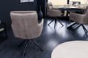 riess-ambiente Polsterstuhl BIG GEORGE Taupe/Schwarz Echtleder Bild 5