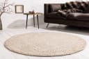 riess-ambiente Wollteppich 150cm Beige Rund Bild 2