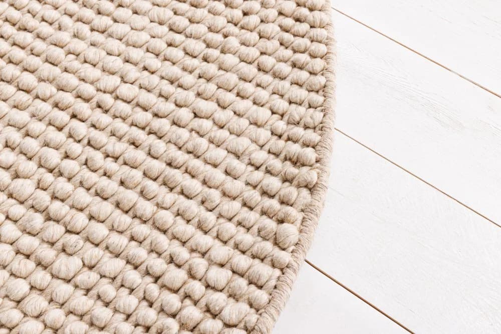 riess-ambiente Wollteppich 150cm Beige Rund - Bild 4