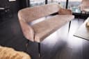 riess-ambiente Sitzbank PARIS Retro Samt Beige Schwarz Gold Bild 4