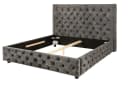 riess-ambiente Polsterbett PARIS 180x200cm Grau Chesterfield-Stil Bild 1